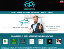 Tablet Screenshot of gpi-hendaye.com